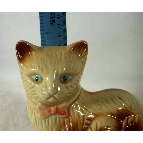 Siamese Cat Figurine Ceramic 5.5 in Kitty Cat Collectors - Picture 7 of 8